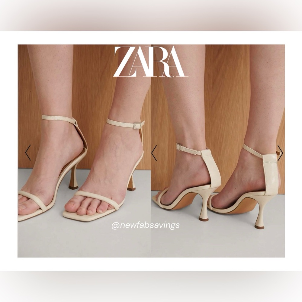 💫 Zara Leather Heels - NEW 💫